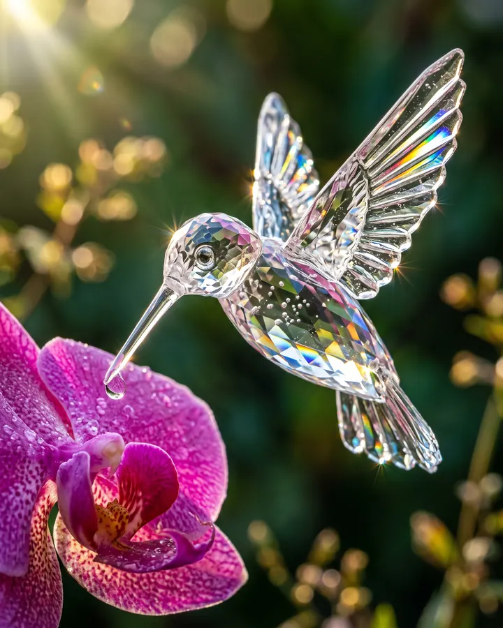 Glass hummingbird